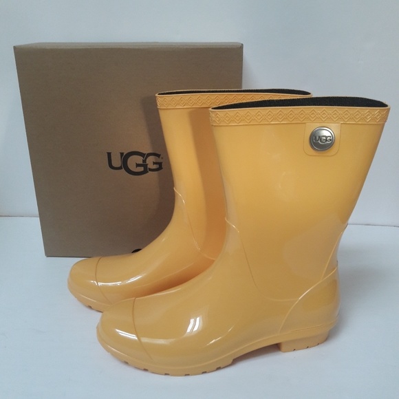 yellow ugg rain boots